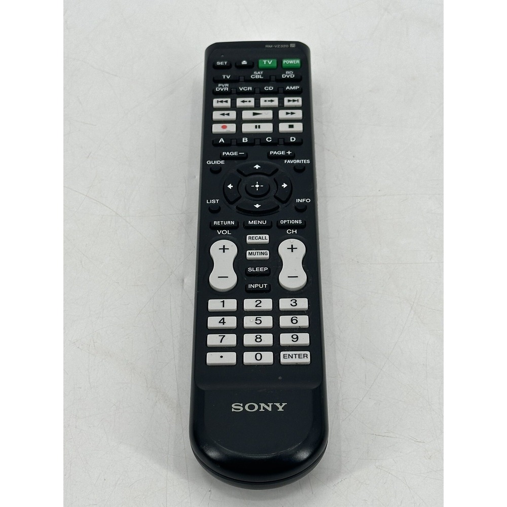 Sony‎ RM-VZ320 7-Device Universal DVD VCR SAT TV Remote Control